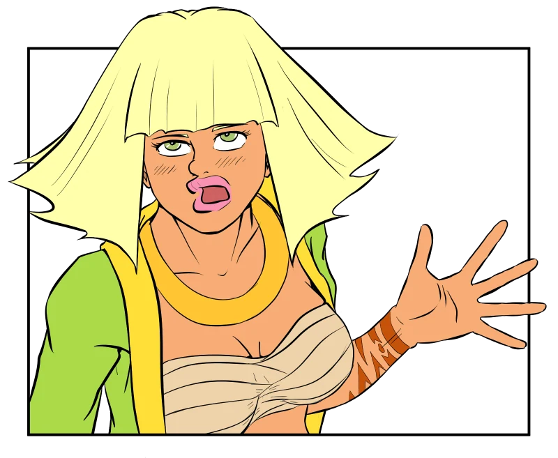 Aurora, original comic character artwork