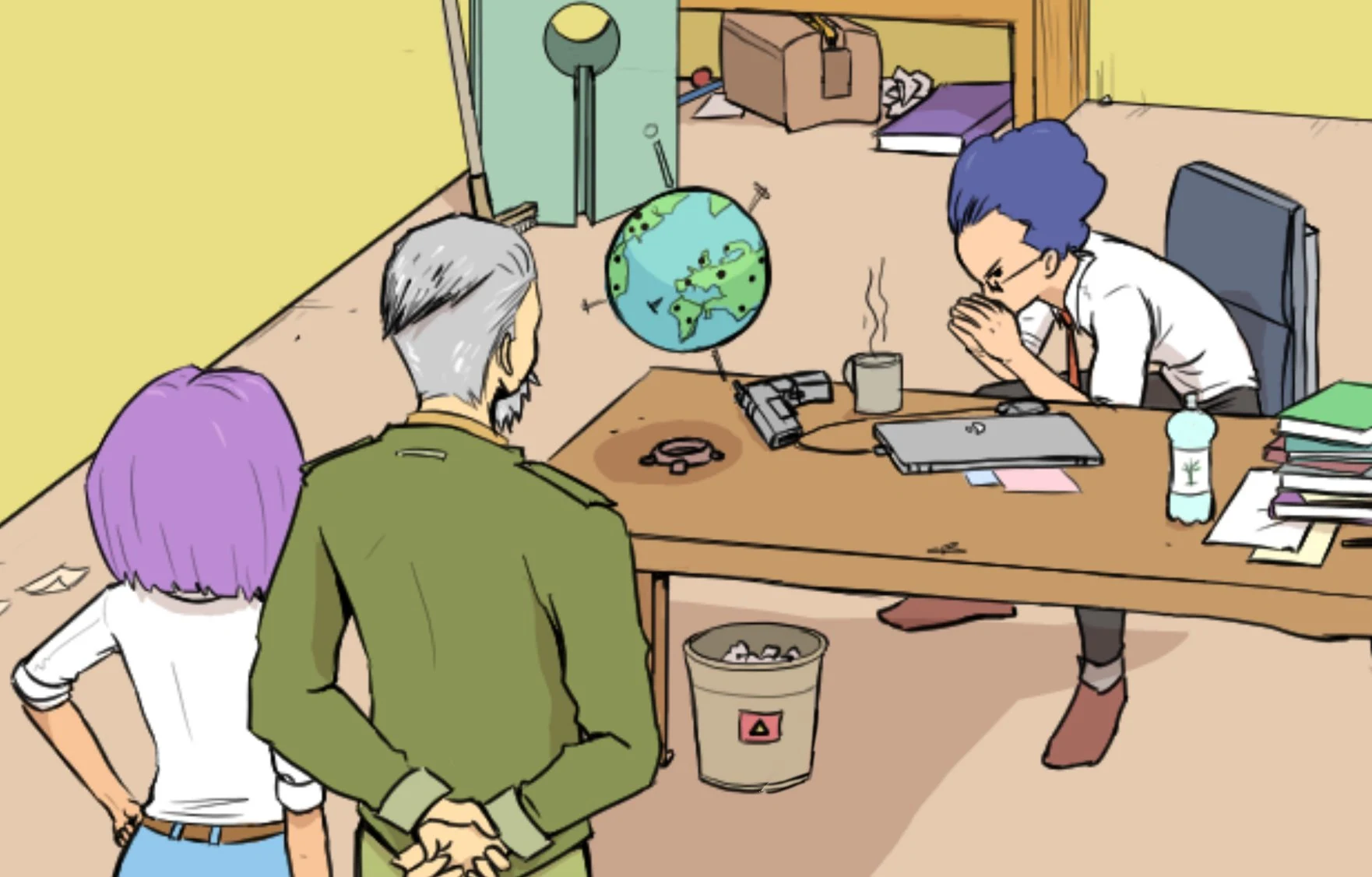 The Rogue Division team during a briefing