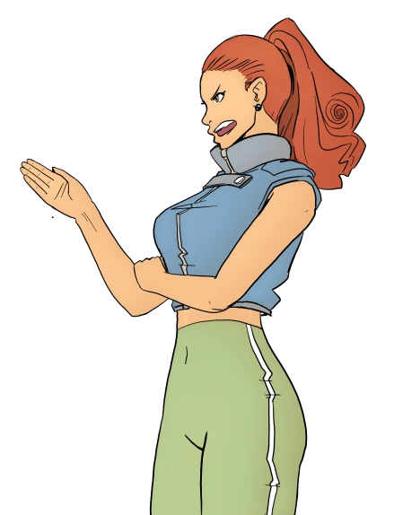 Dolly, original comic character artwork