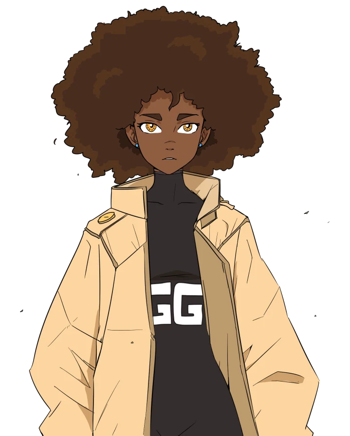 Racca, original comic character artwork