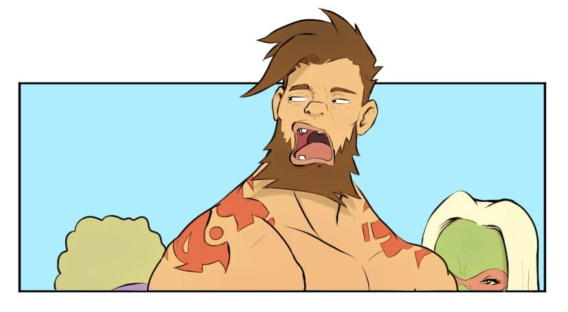 Randall, original comic character artwork