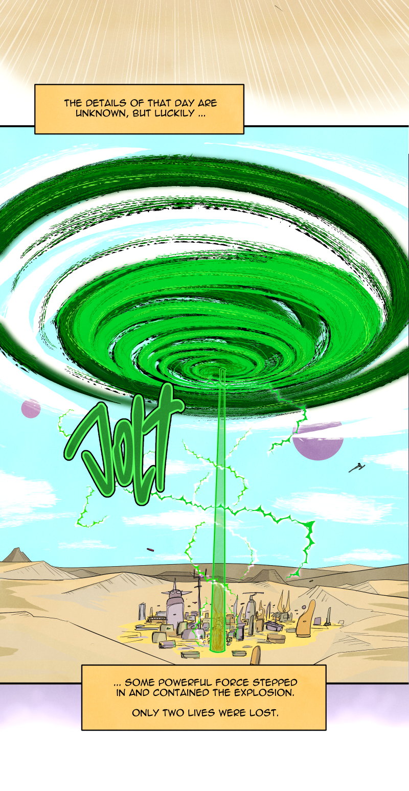 Scatter Space Part 1, comic section 5 of 7.