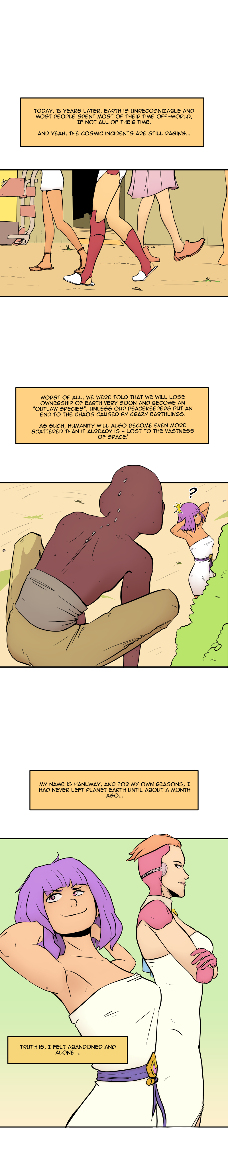Scatter Space Part 1, comic section 6 of 7.