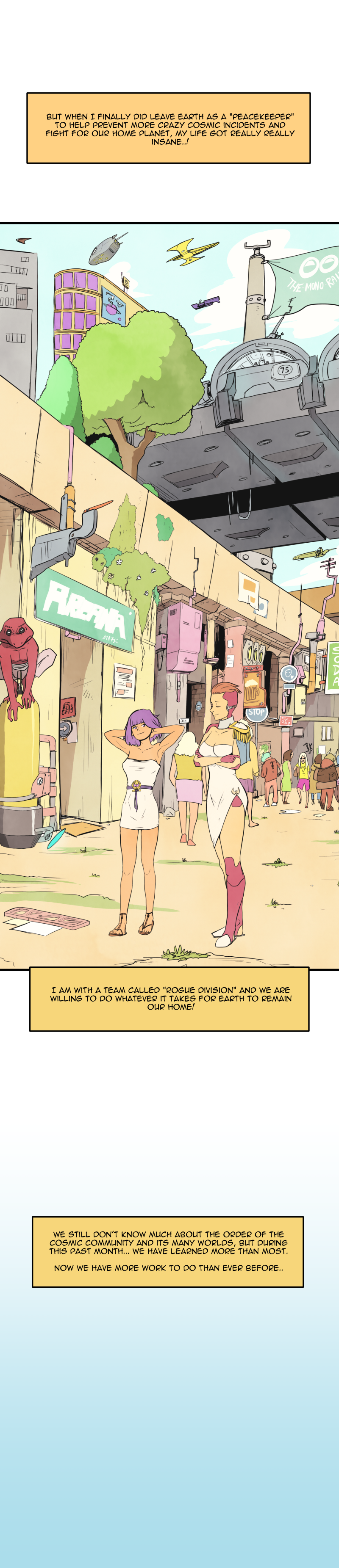 Scatter Space Part 1, comic section 7 of 7.