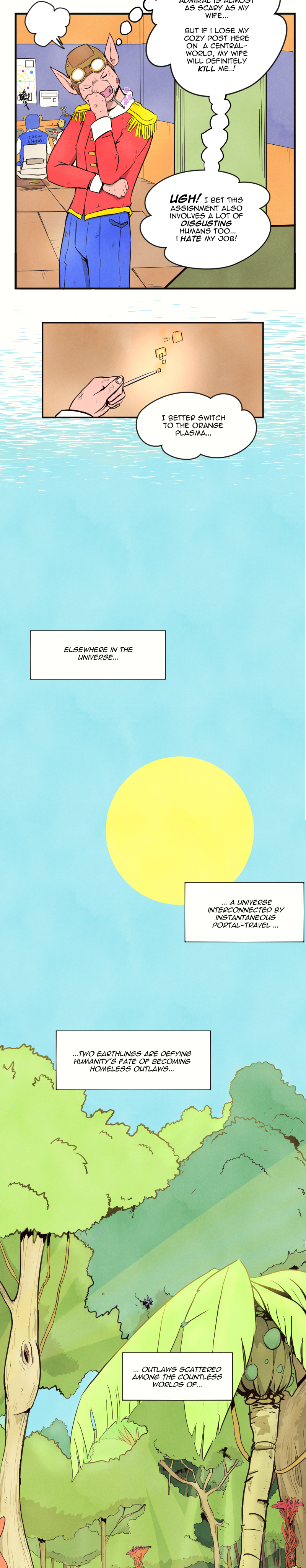 Scatter Space Part 2, comic section 4 of 11.