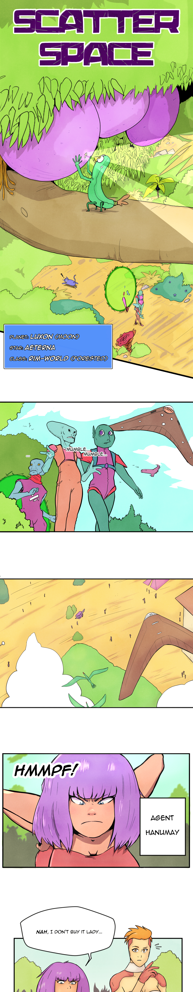 Scatter Space Part 2, comic section 6 of 11.