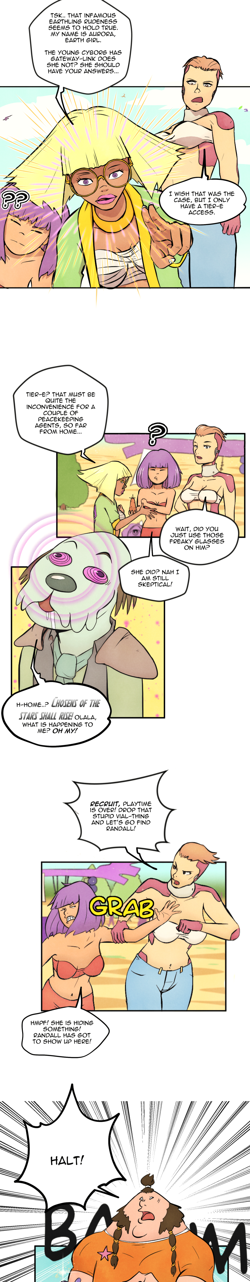 Scatter Space Part 3, comic section 2 of 9.