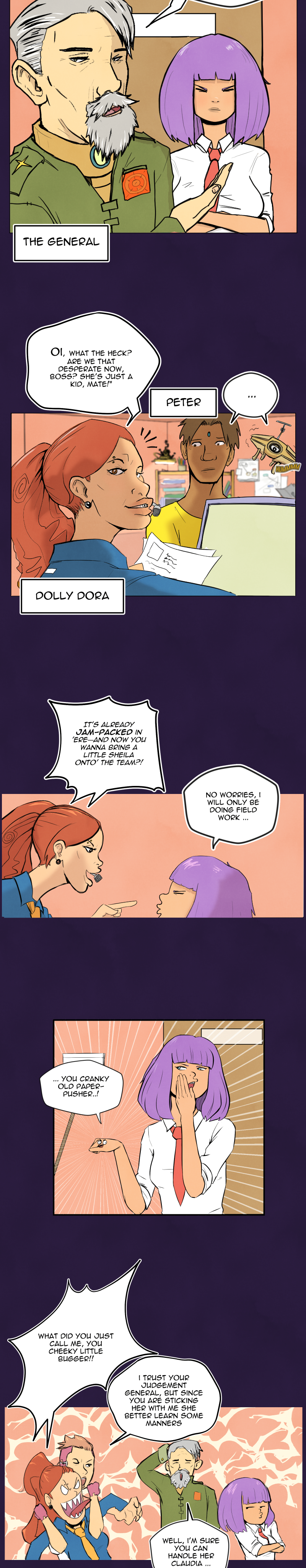 Scatter Space Part 3, comic section 8 of 9.