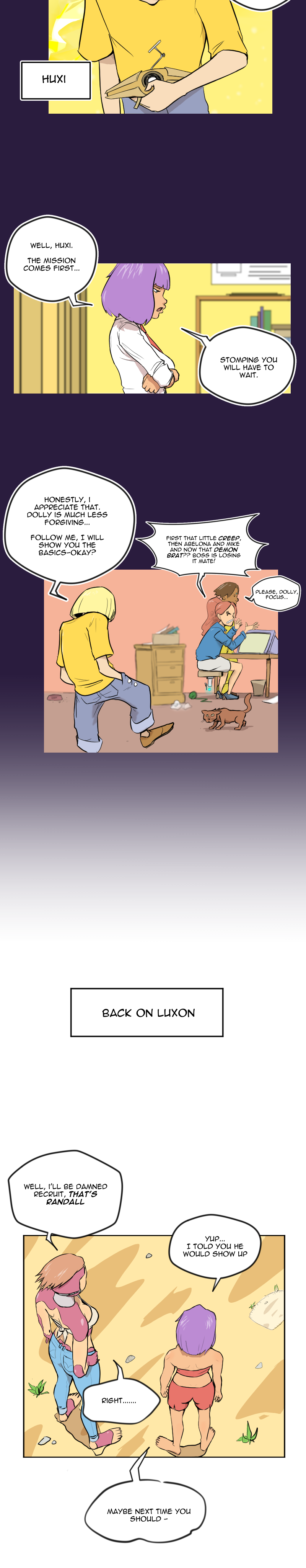 Scatter Space Part 4, comic section 2 of 13.