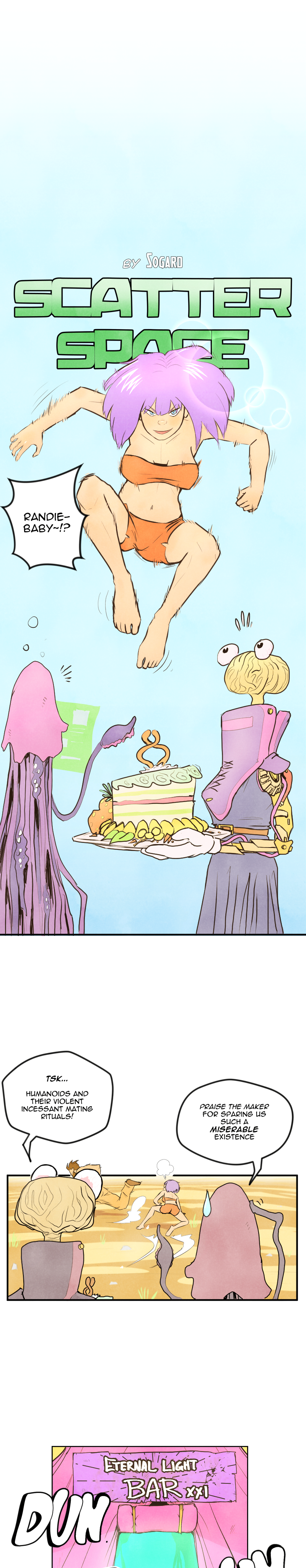 Scatter Space Part 4, comic section 10 of 13.