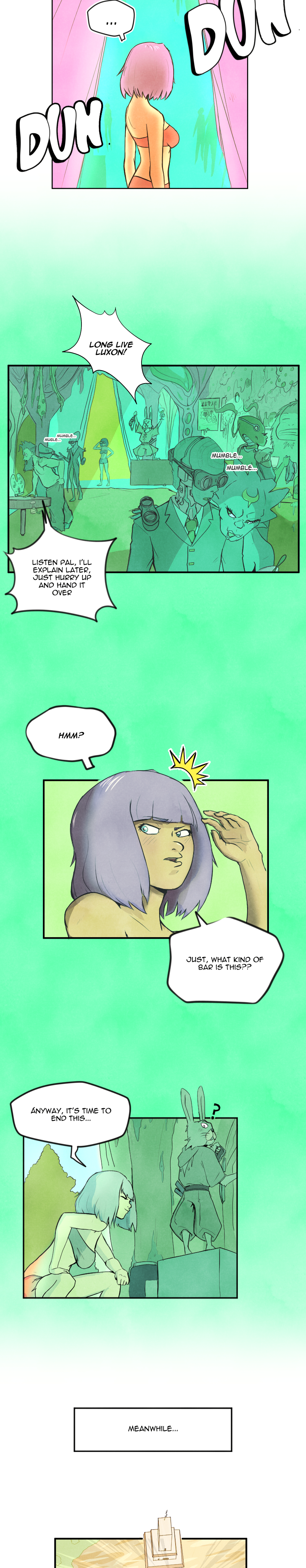 Scatter Space Part 4, comic section 11 of 13.