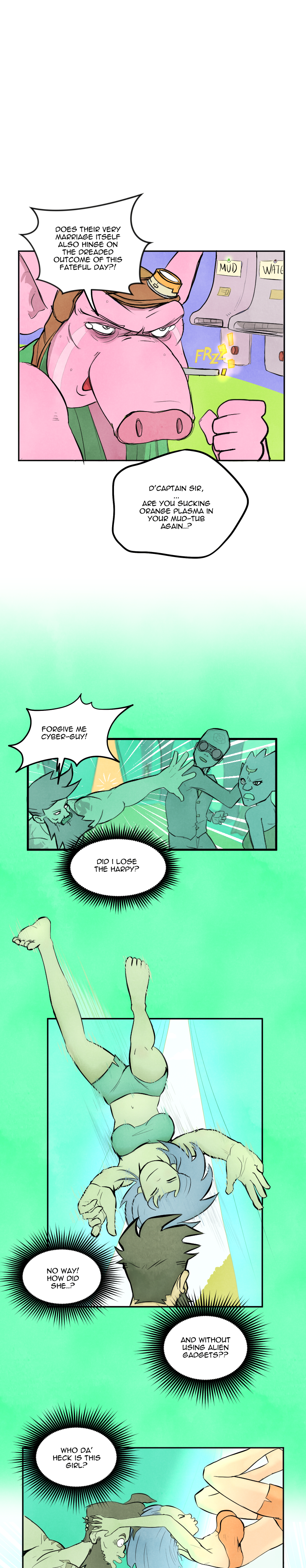 Scatter Space Part 5, comic section 1 of 15.