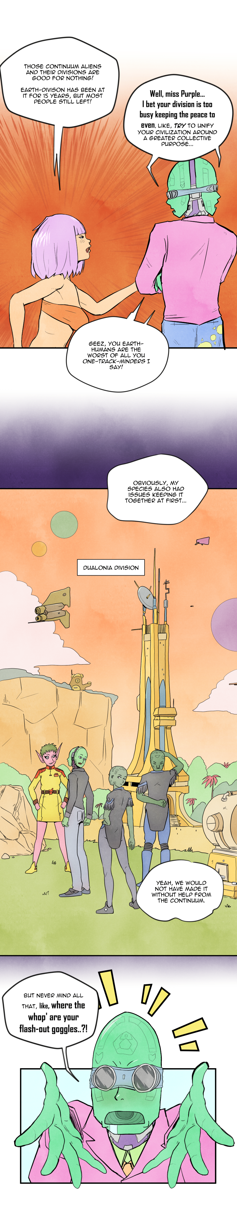 Scatter Space Part 5, comic section 3 of 15.