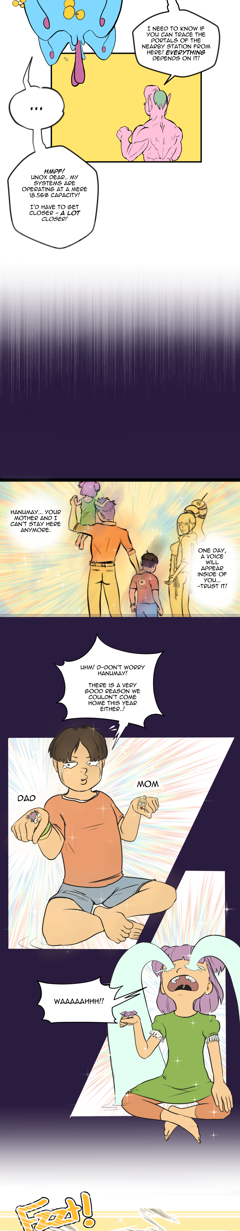 Scatter Space Part 5, comic section 13 of 15.