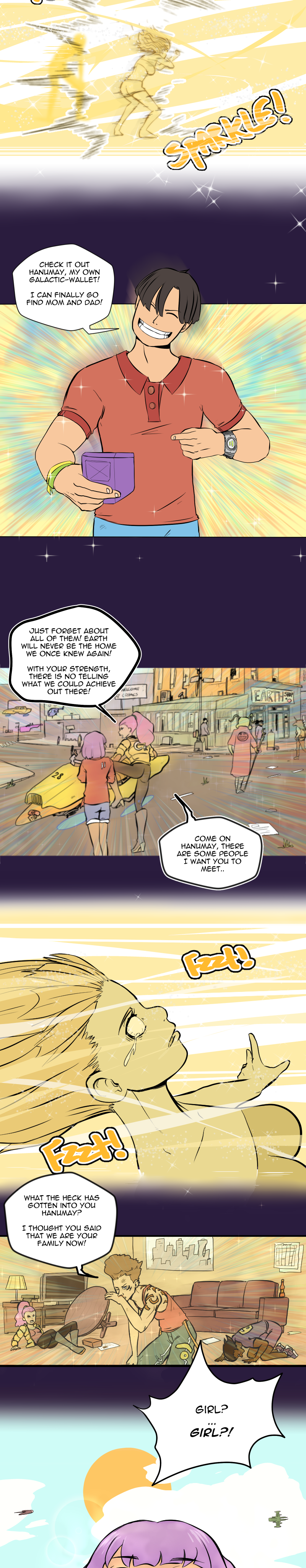 Scatter Space Part 5, comic section 14 of 15.