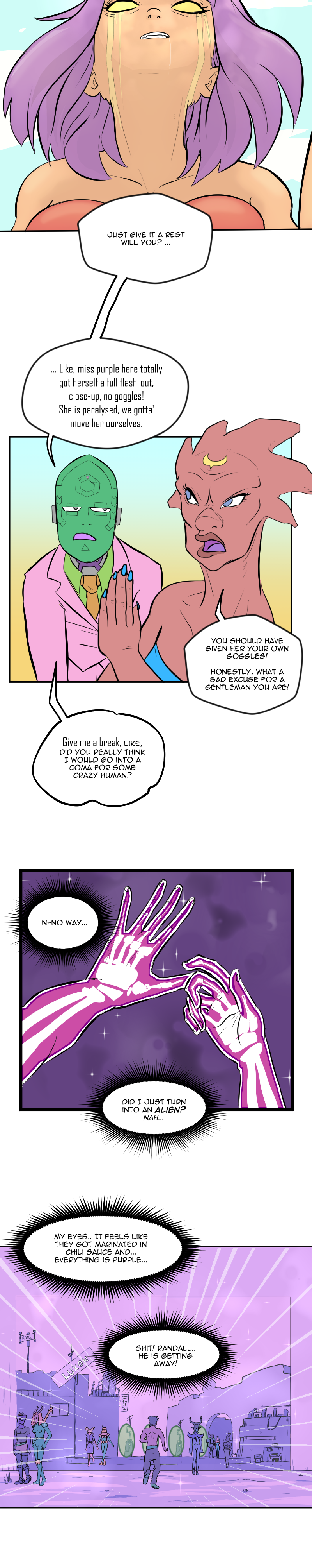 Scatter Space Part 5, comic section 15 of 15.