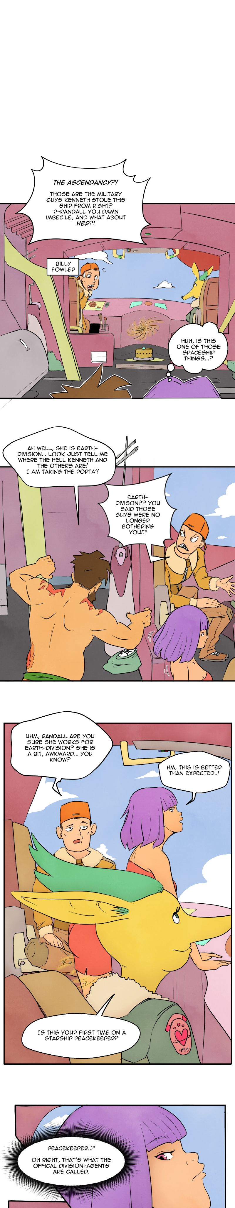 Scatter Space Part 6, comic section 5 of 14.