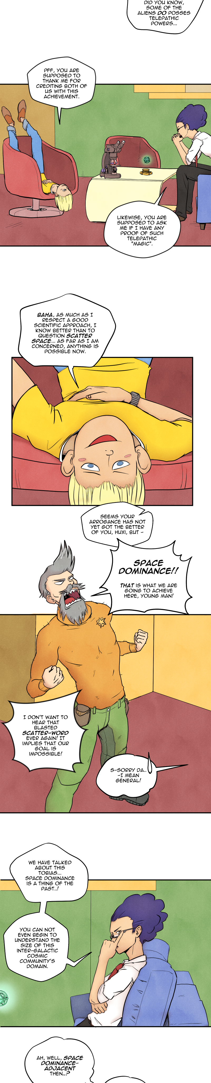 Scatter Space Part 6, comic section 12 of 14.