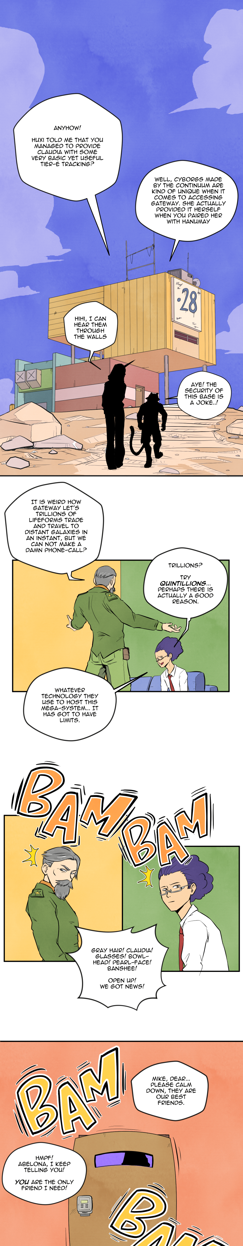 Scatter Space Part 7, comic section 5 of 22.