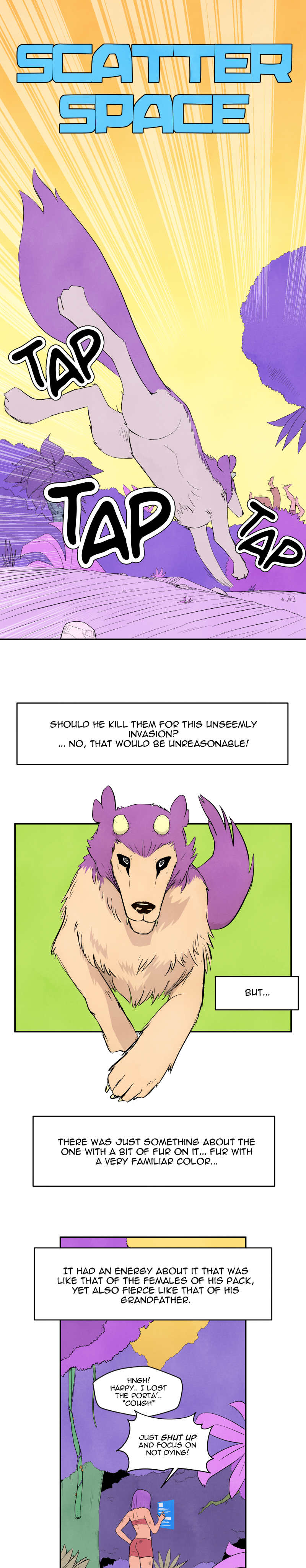 Scatter Space Part 7, comic section 19 of 22.