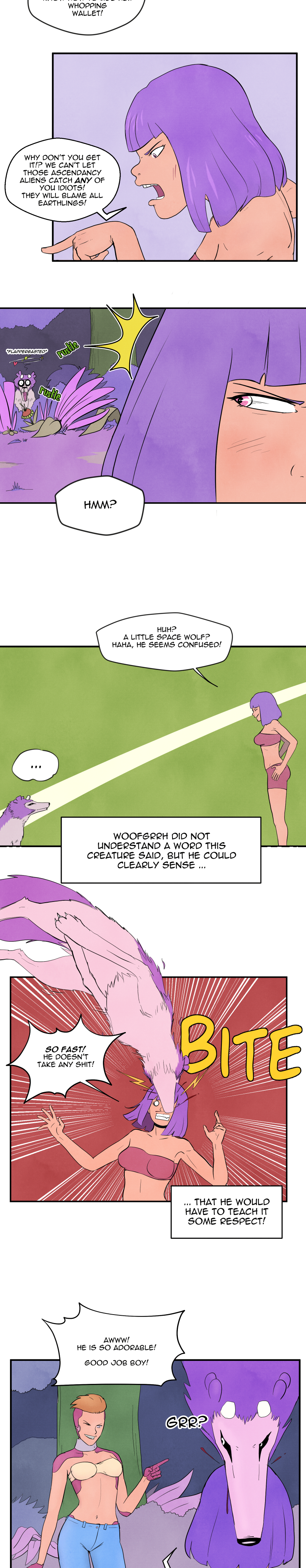 Scatter Space Part 7, comic section 21 of 22.