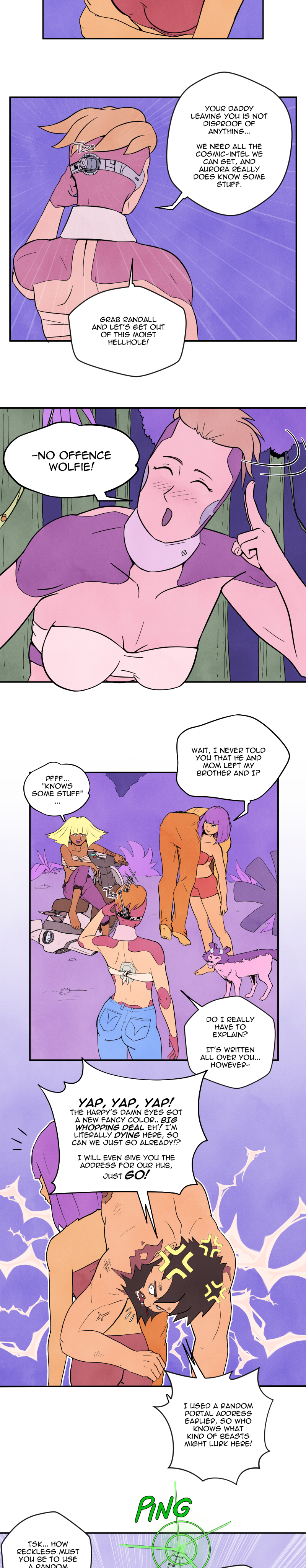 Scatter Space Part 7, comic section 16 of 22.