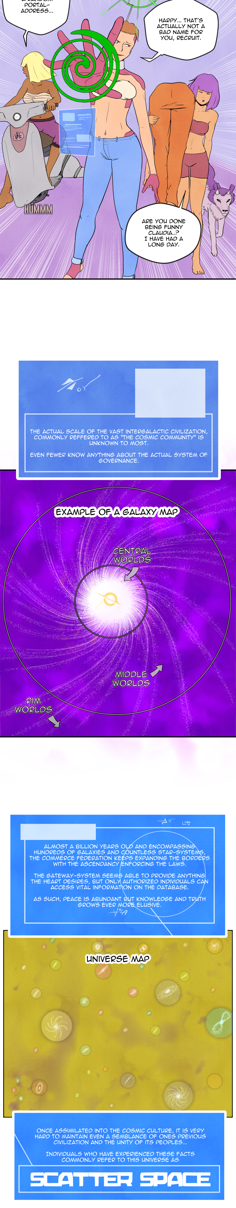 Scatter Space Part 7, comic section 17 of 22.