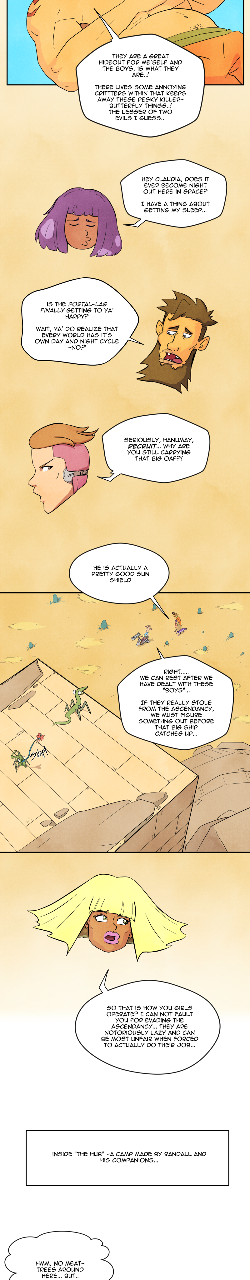 Scatter Space Part 8, comic section 6 of 14.