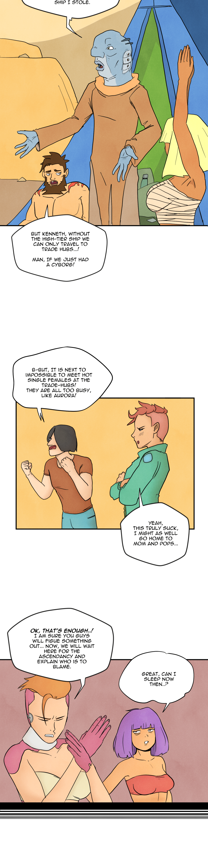 Scatter Space Part 8, comic section 13 of 14.
