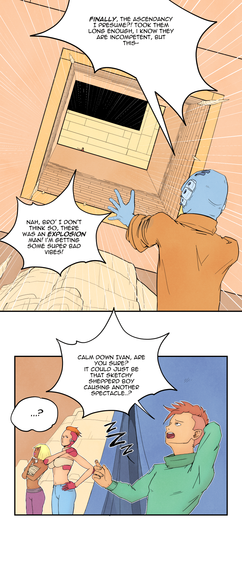 Scatter Space Part 9, comic section 8 of 22.