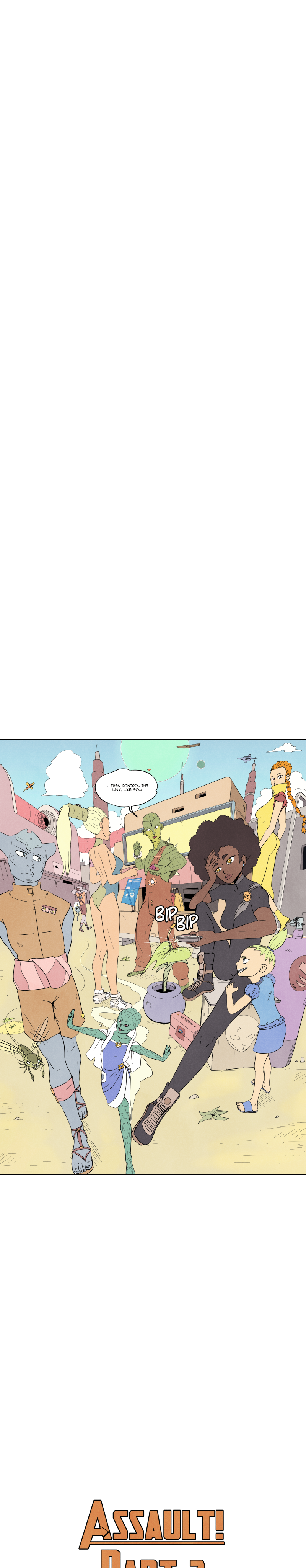 Scatter Space Part 9, comic section 17 of 22.