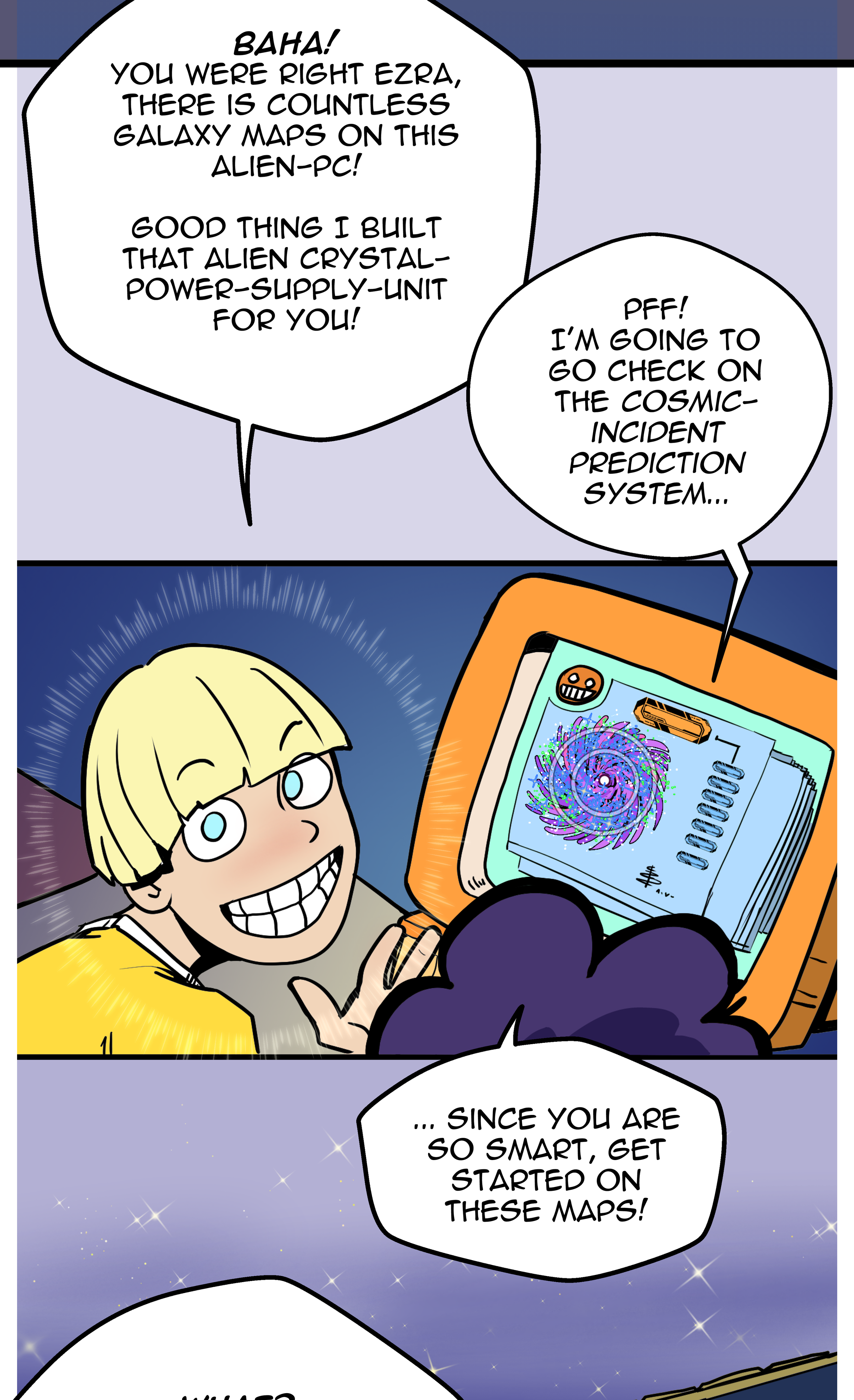 Scatter Space Part 11, comic section 40 of 53.