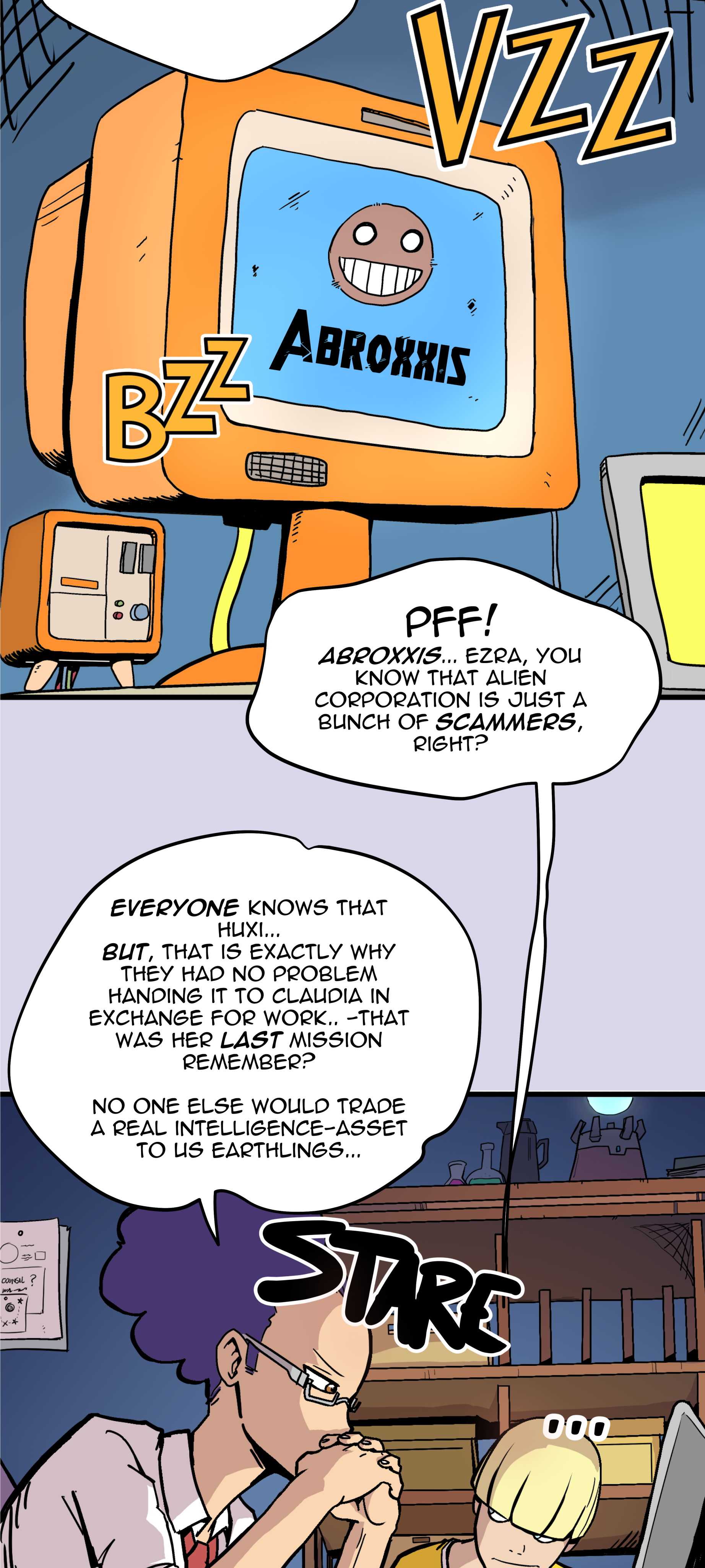 Scatter Space Part 11, comic section 22 of 53.